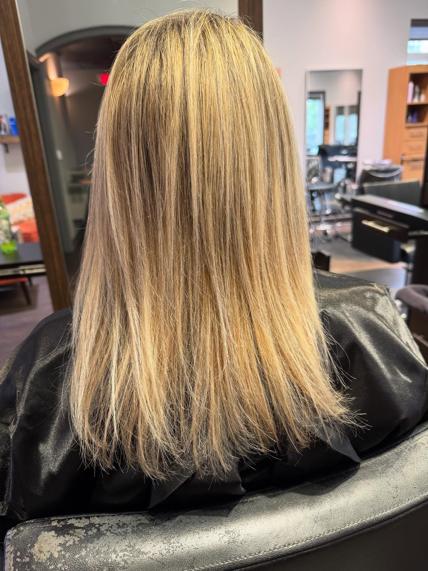 Golden Blonde Highlights